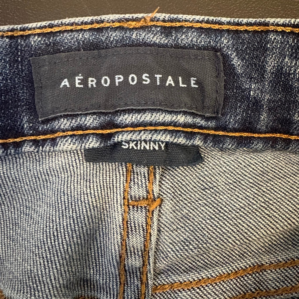 Women's Aeropostale Blue Skinny Jeans Size 28 - Picture 7 of 8